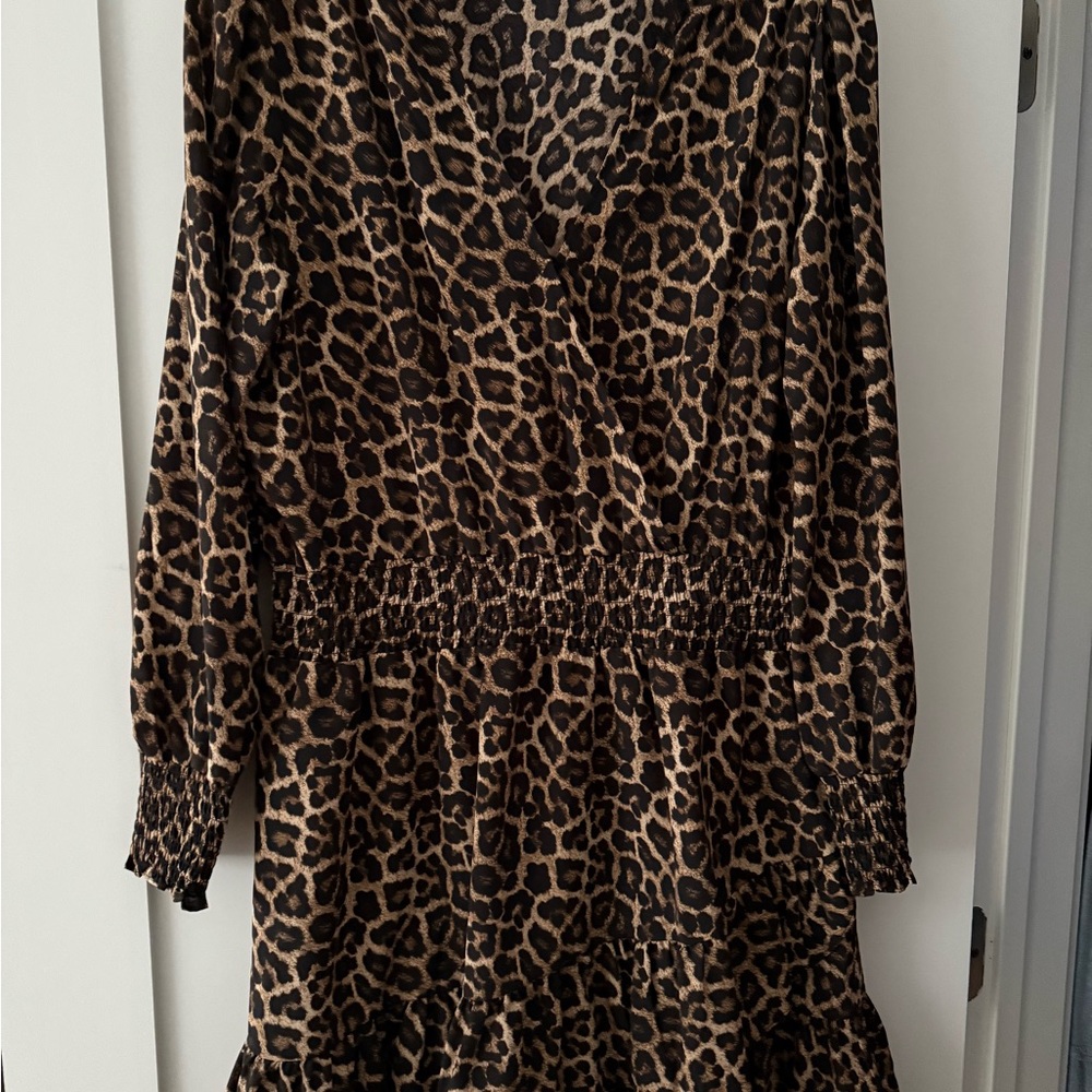 Michael Kors Leopard Print Dress - Brown and Black